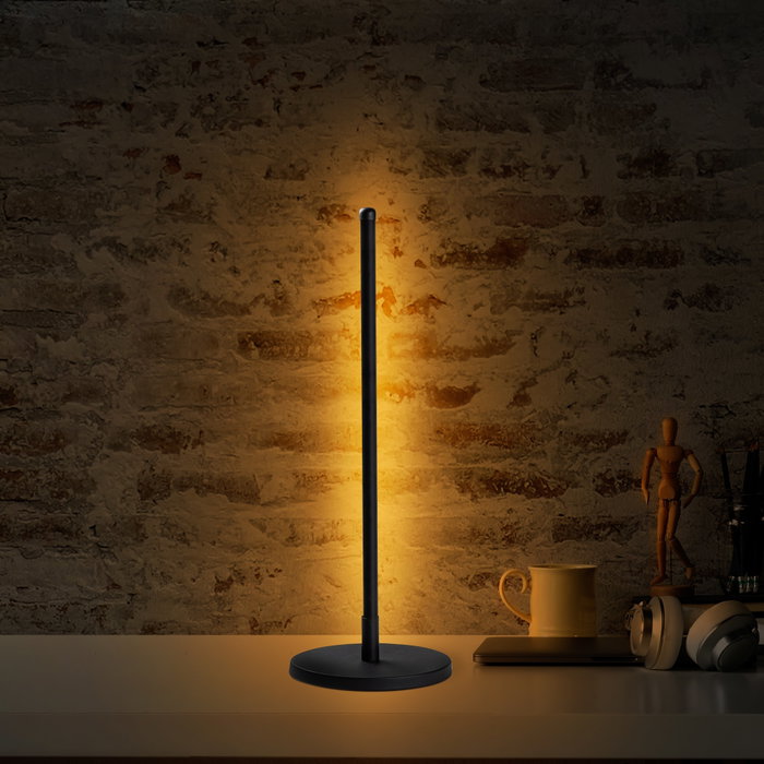 Opviq Lámpara de sobremesa de metal negro Opviq Lámpara de sobremesa de metal negro